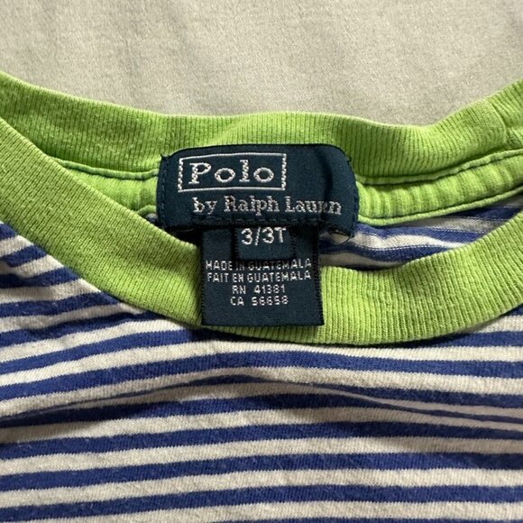 POLO - Ralph Lauren - short sleeve T-shirt w/ large logo embroidered on chest - Picture 3 of 4